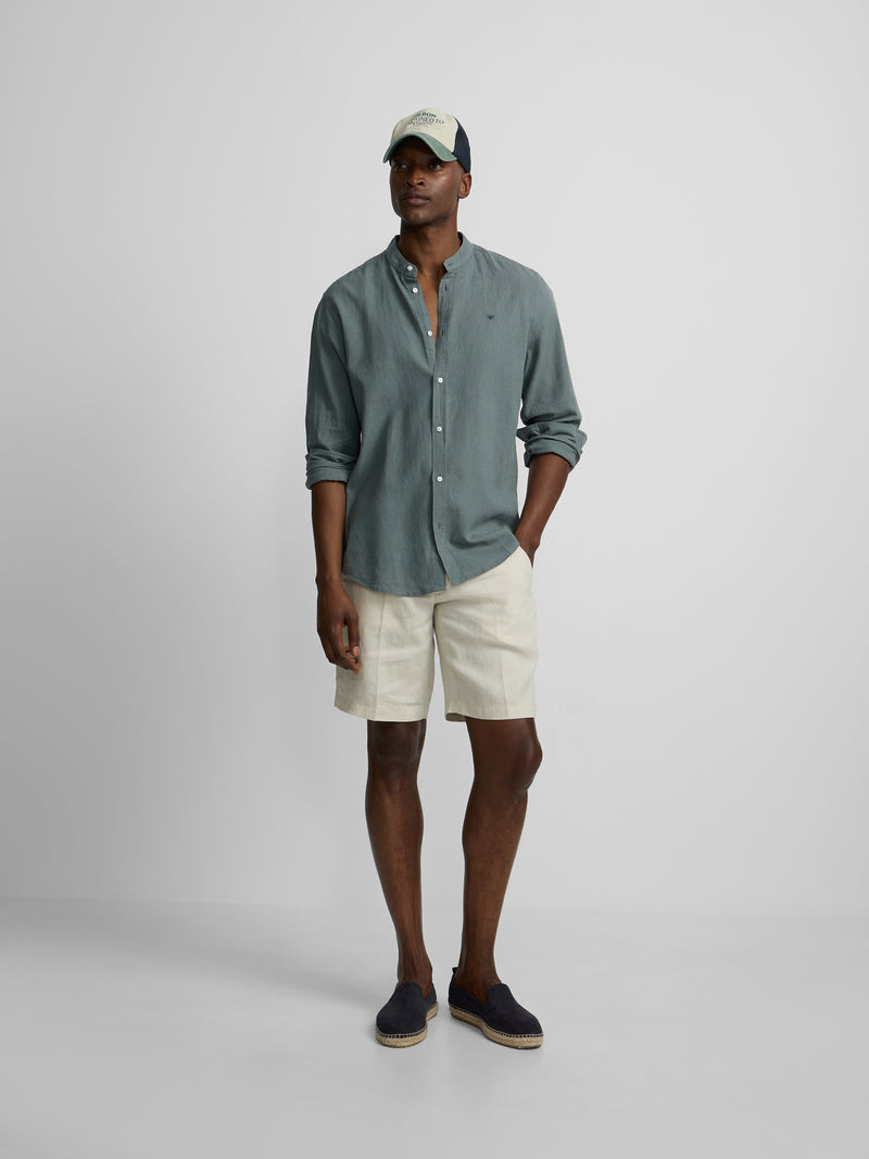 Camisa sport gola mao verde