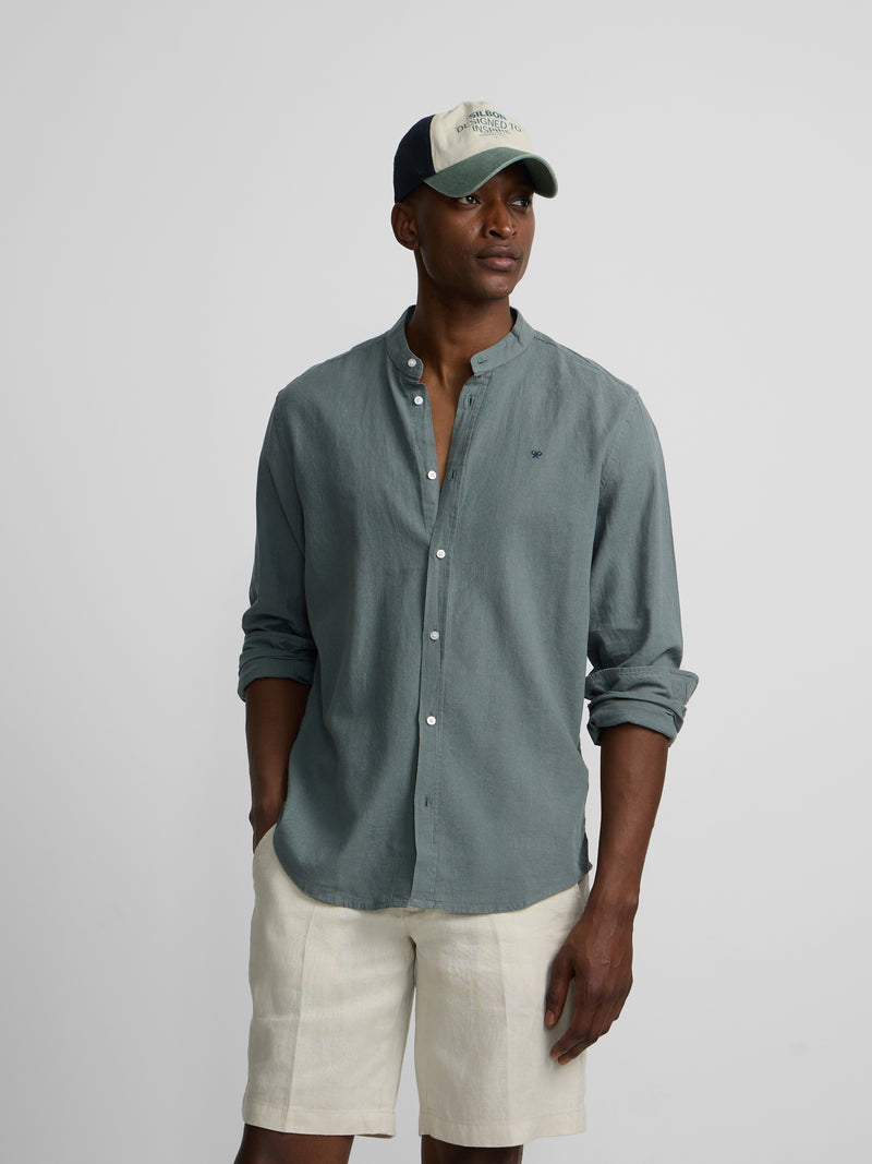 Camisa sport gola mao verde