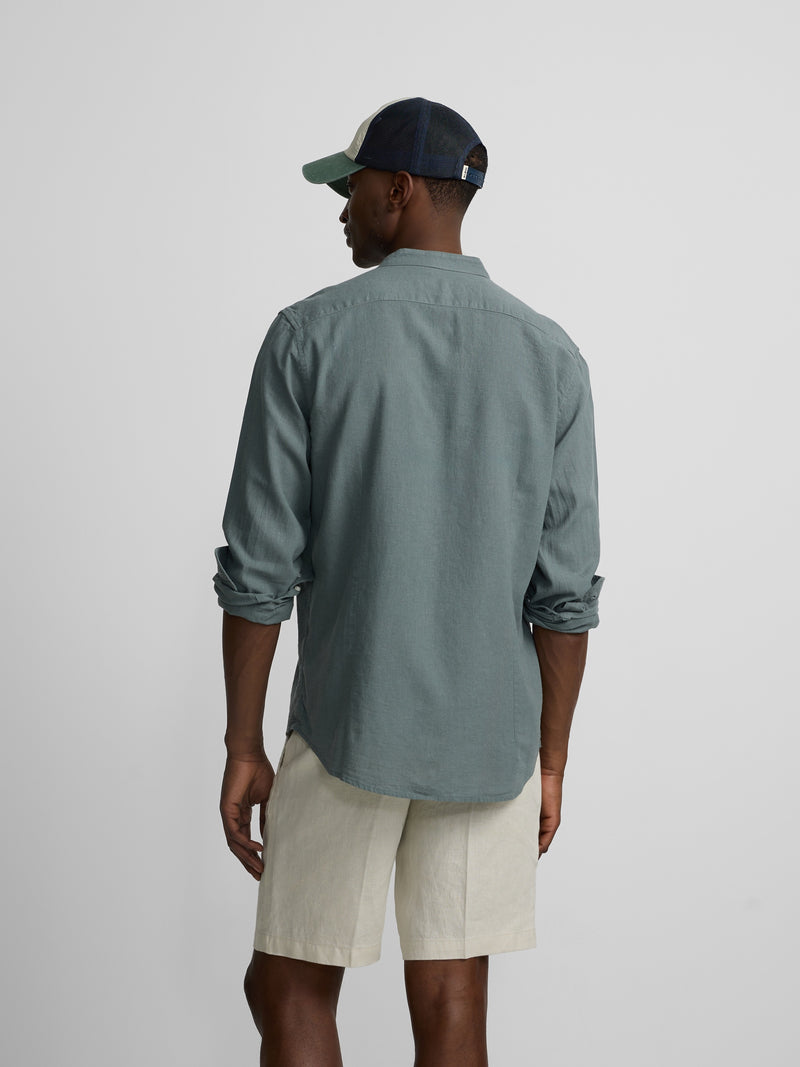 Camisa sport gola mao verde