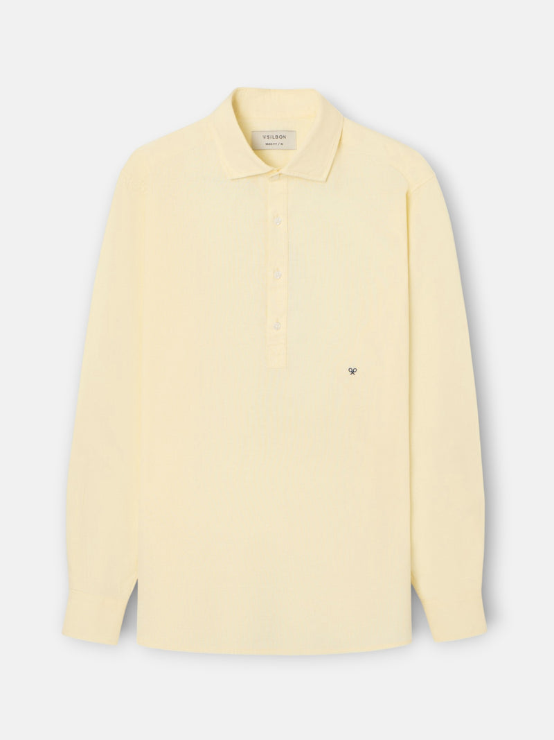 Camisola desportiva de linho amarela