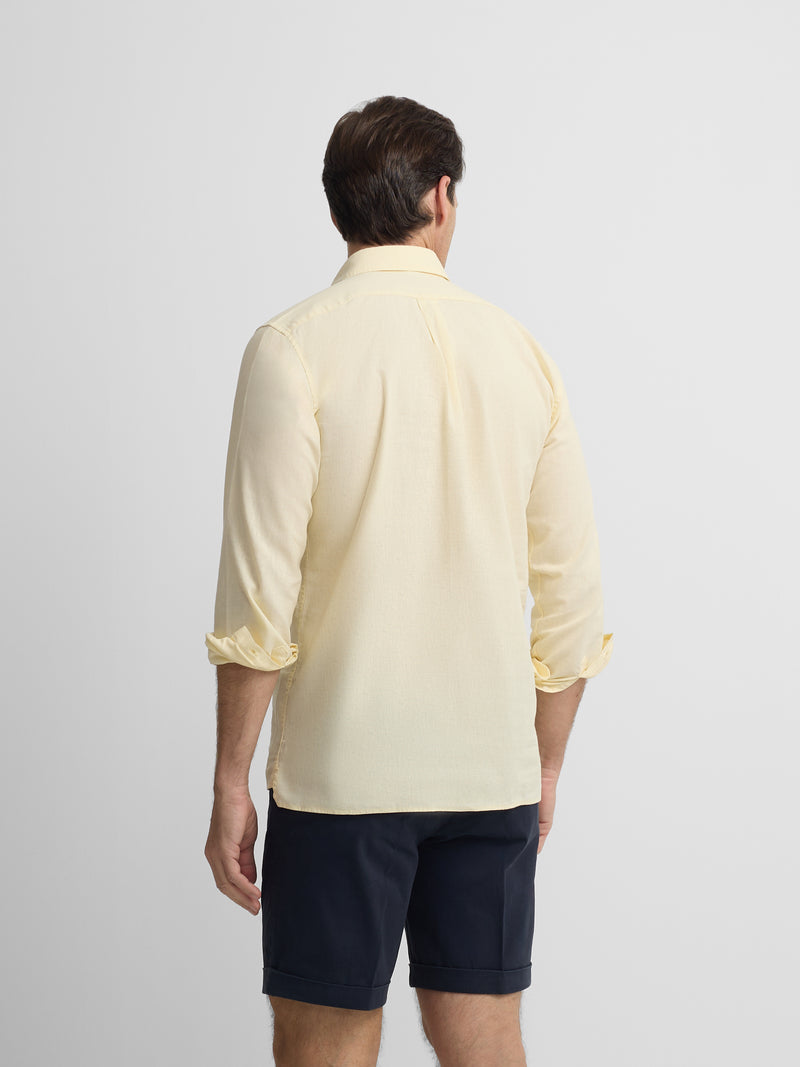Camisola desportiva de linho amarela