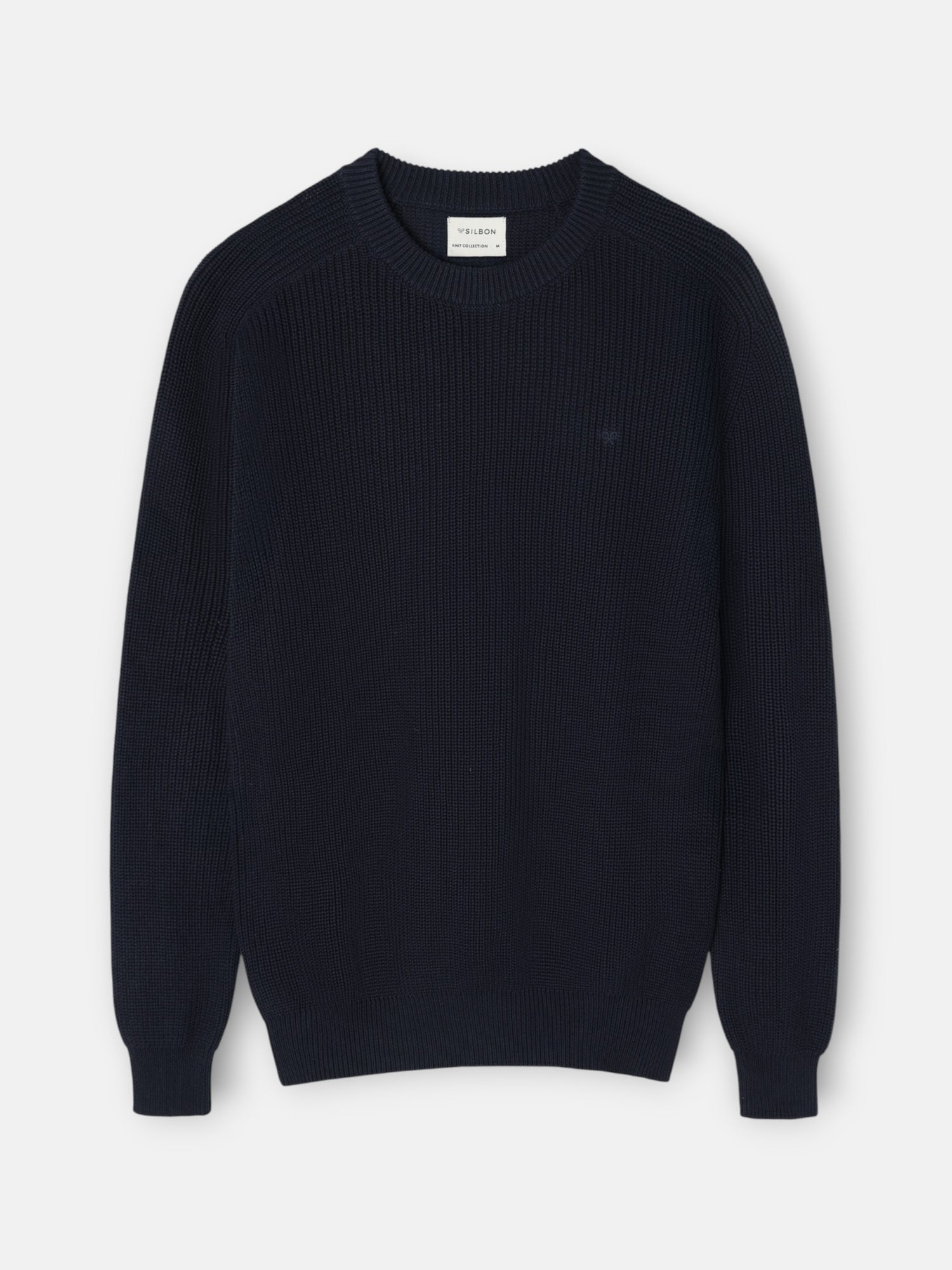 Navy blue structured jersey