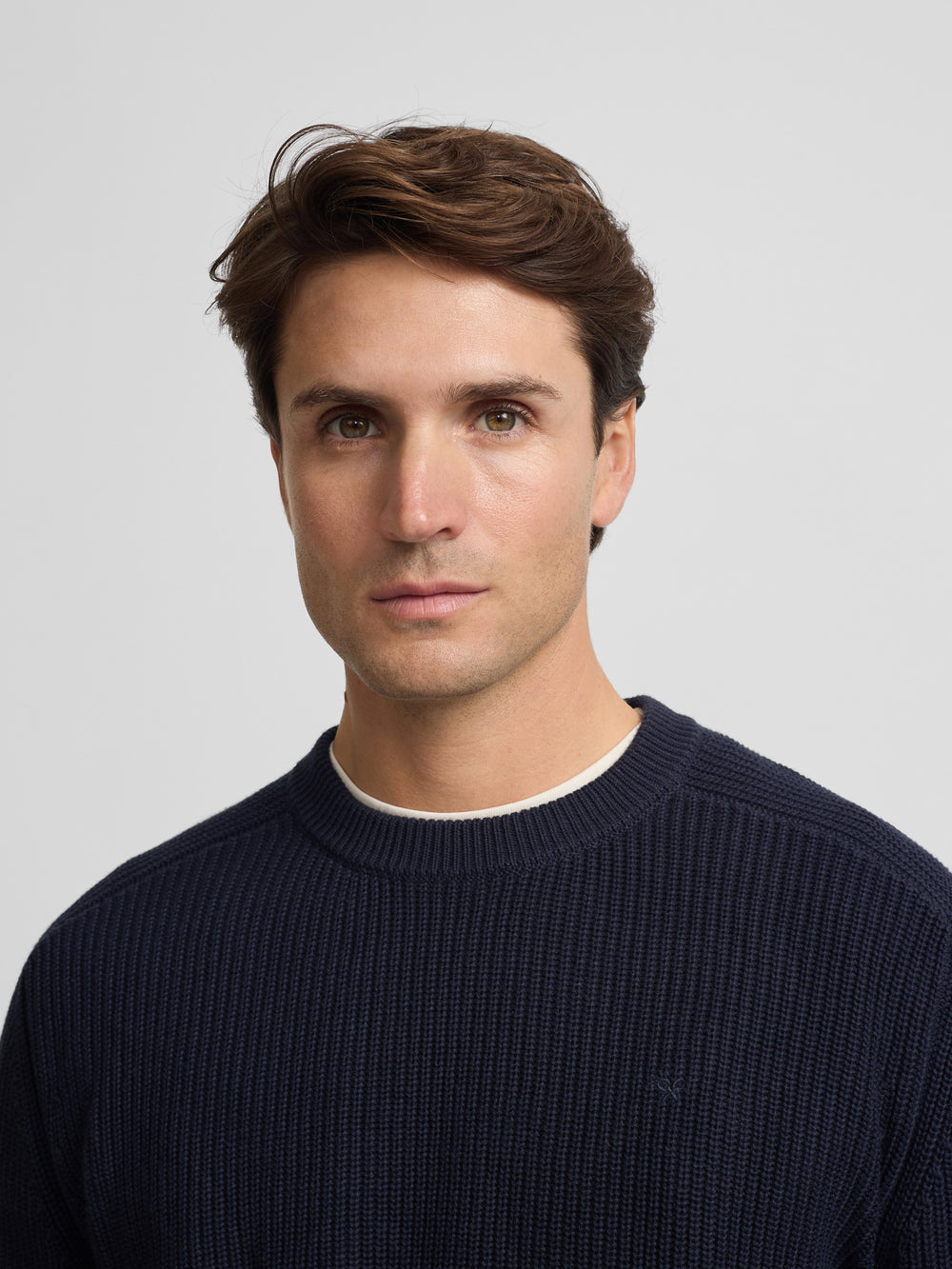 maillot structuré bleu marine