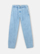 Light blue denim jogger pants