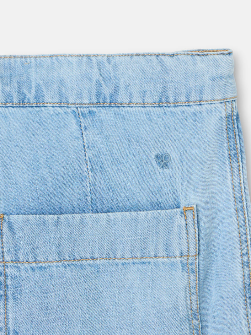 Pantalon jogger denim azul claro