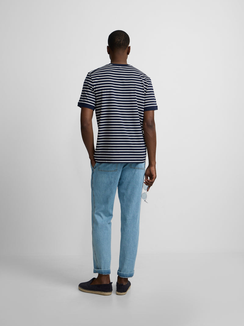 Pantalon jogger denim azul claro