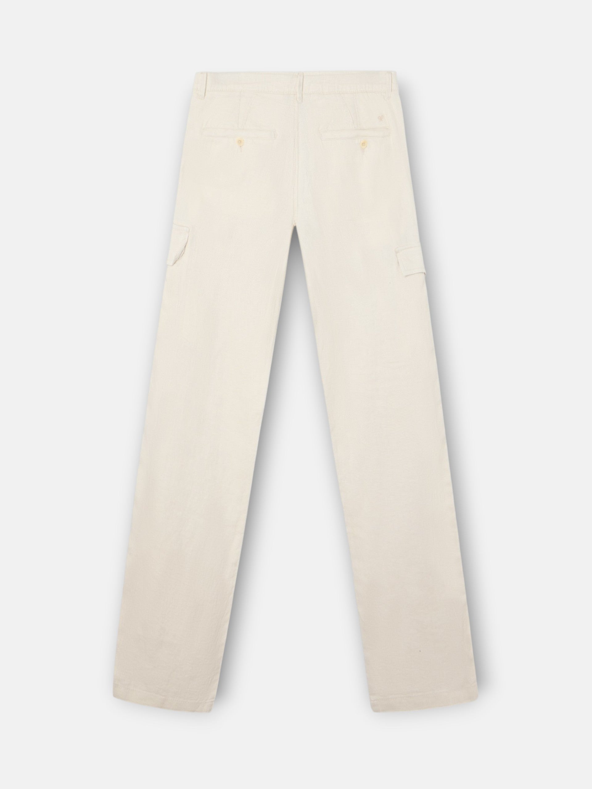 Pantalon sport cargo lino piedra