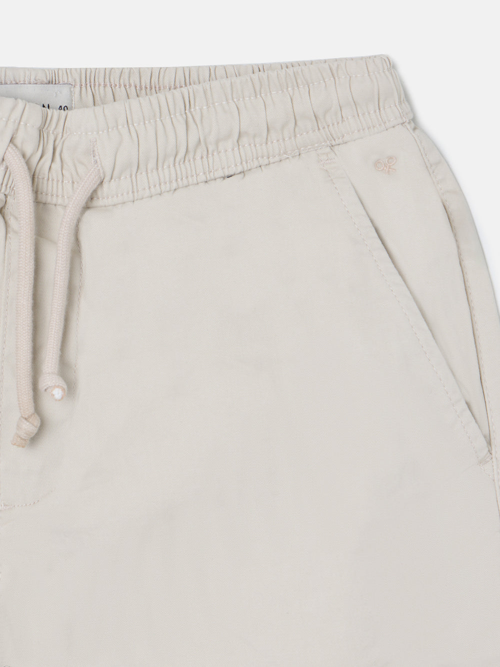 Beige cargo jogger sport pants