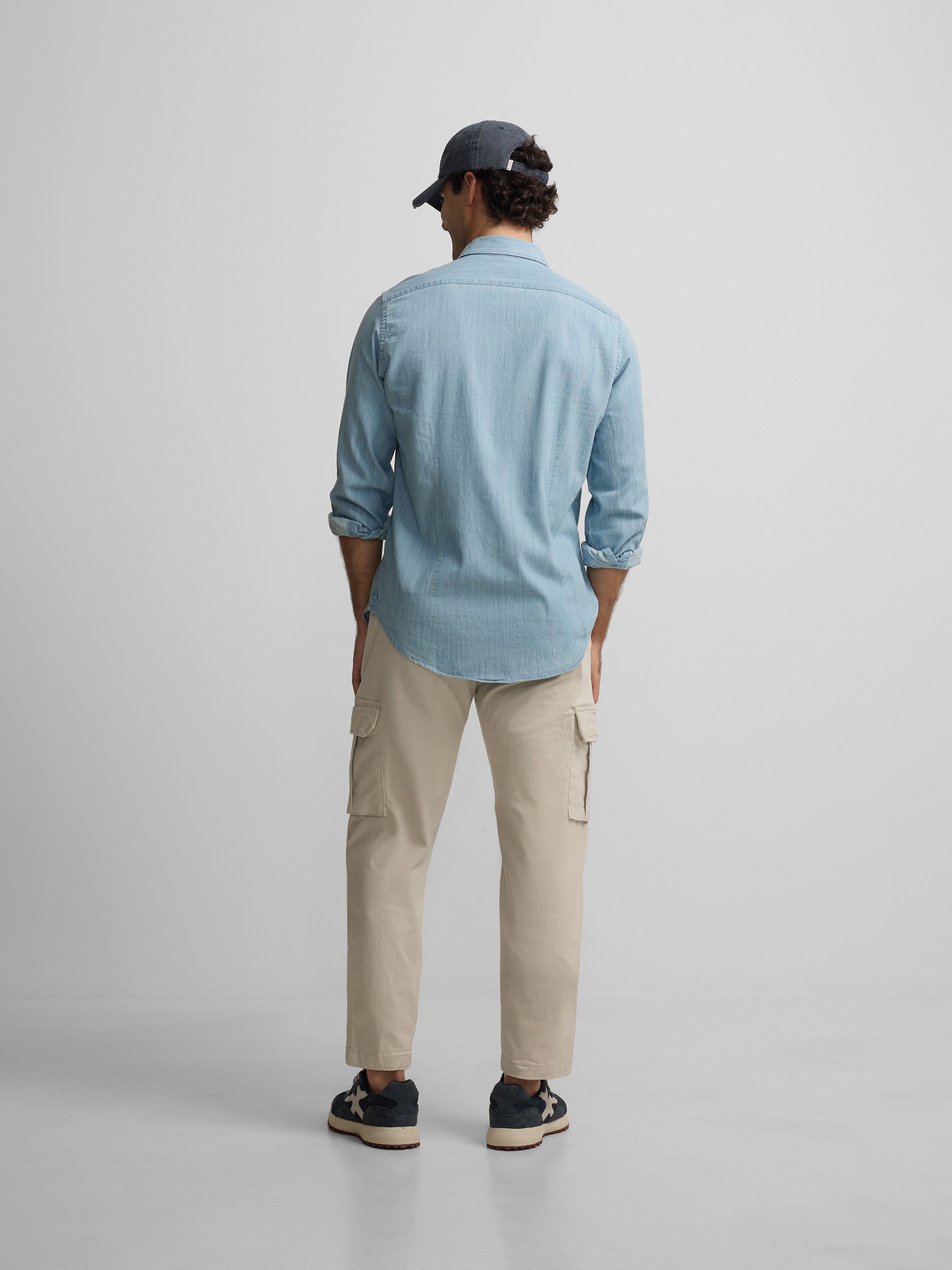 Calças jogger cargo bege