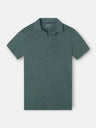 Polo en lin vert