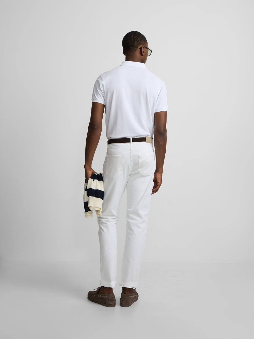 Polo pique light blanco