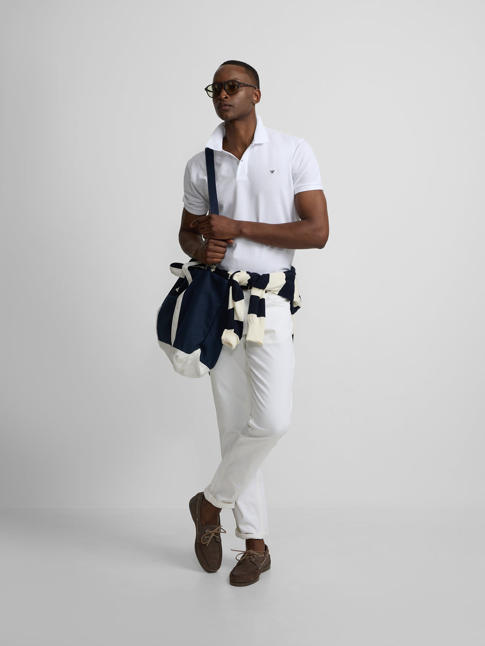 Polo pique light blanco