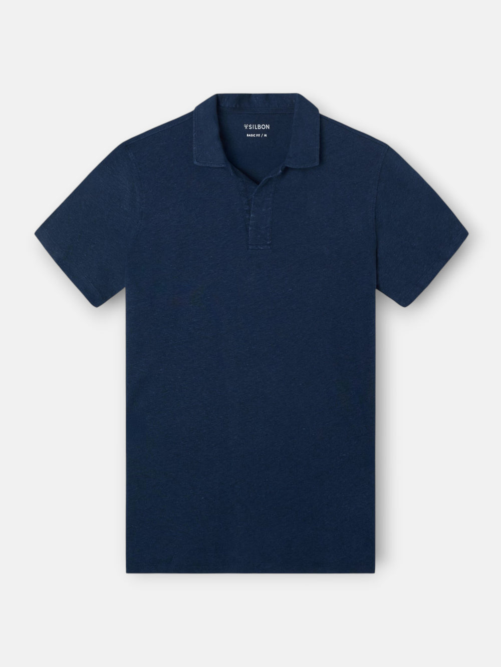 Polo lino azul marino