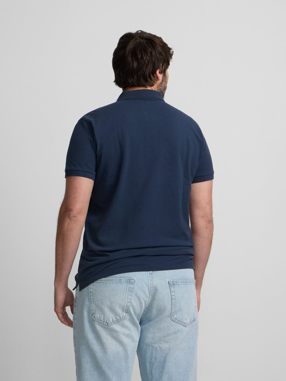 Polo pique light marino