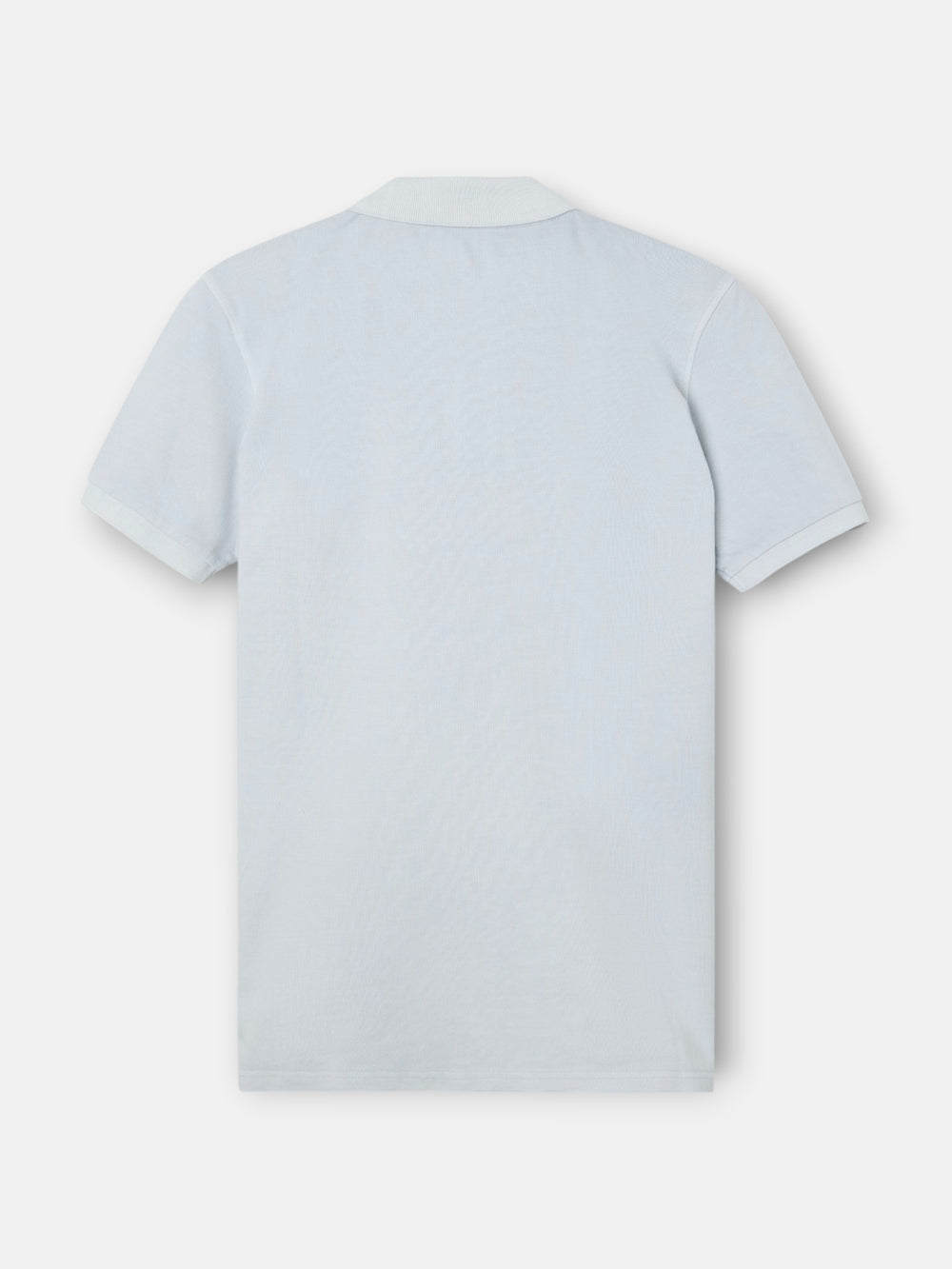 Polo clasico garment dye azul claro