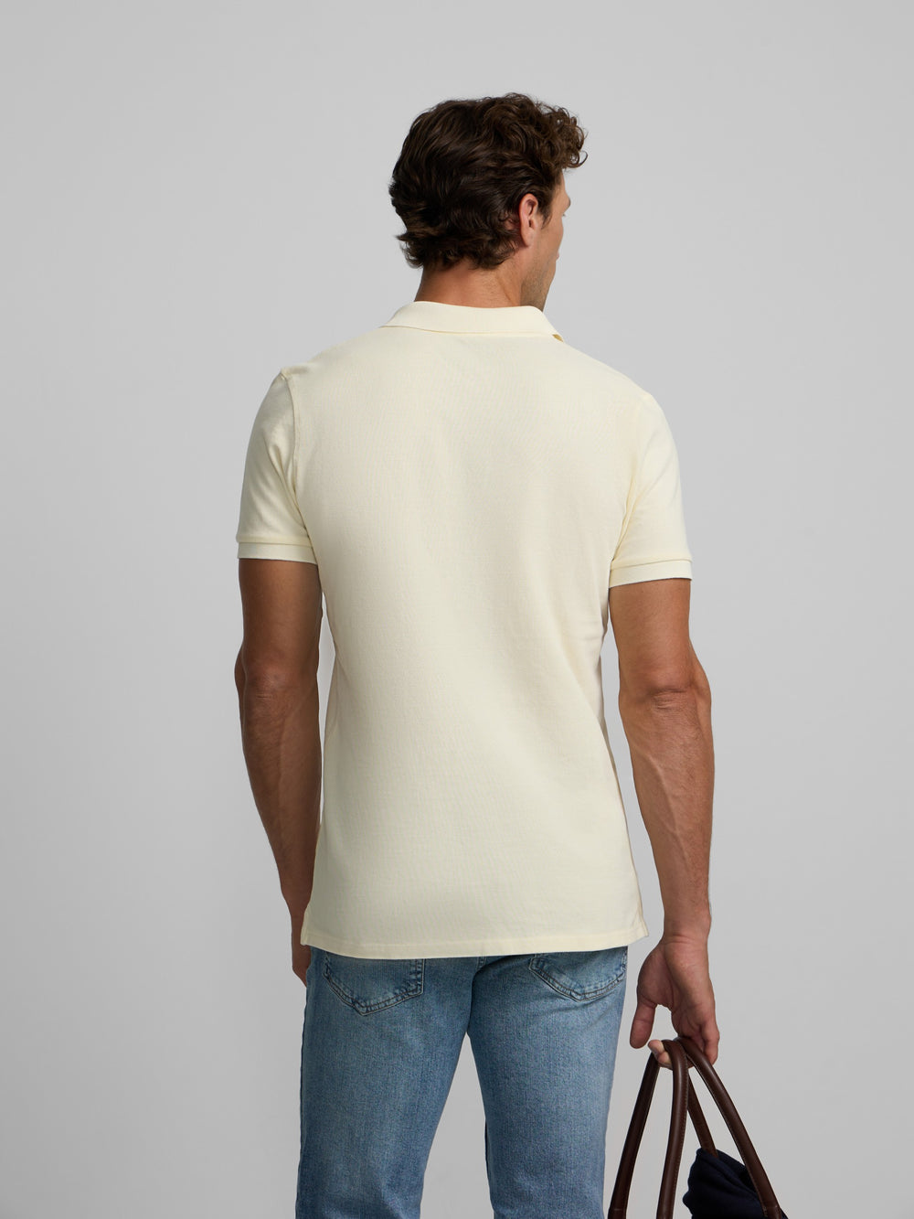 Classic garment dye cream polo