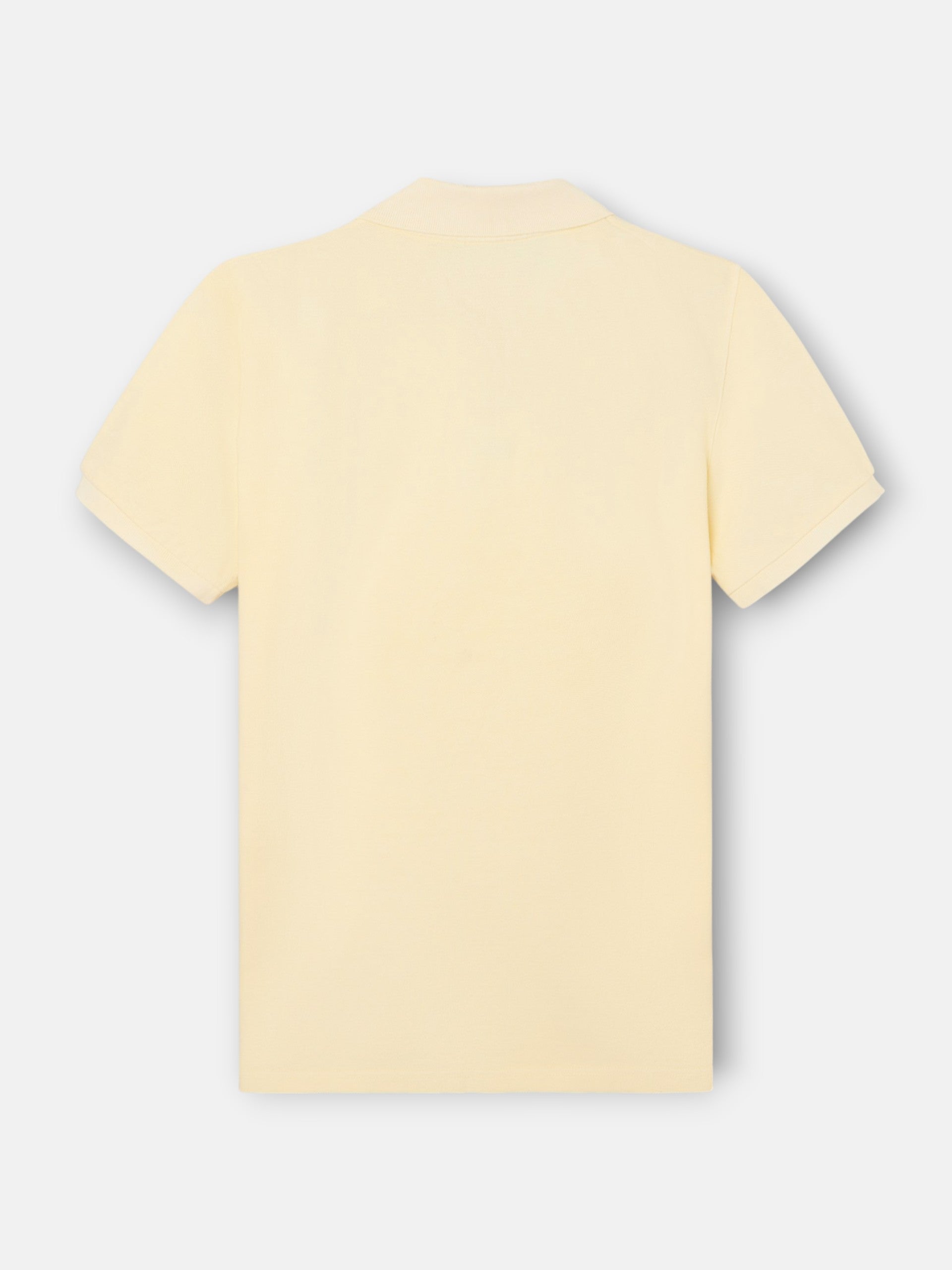 Polo clasico garment dye crema