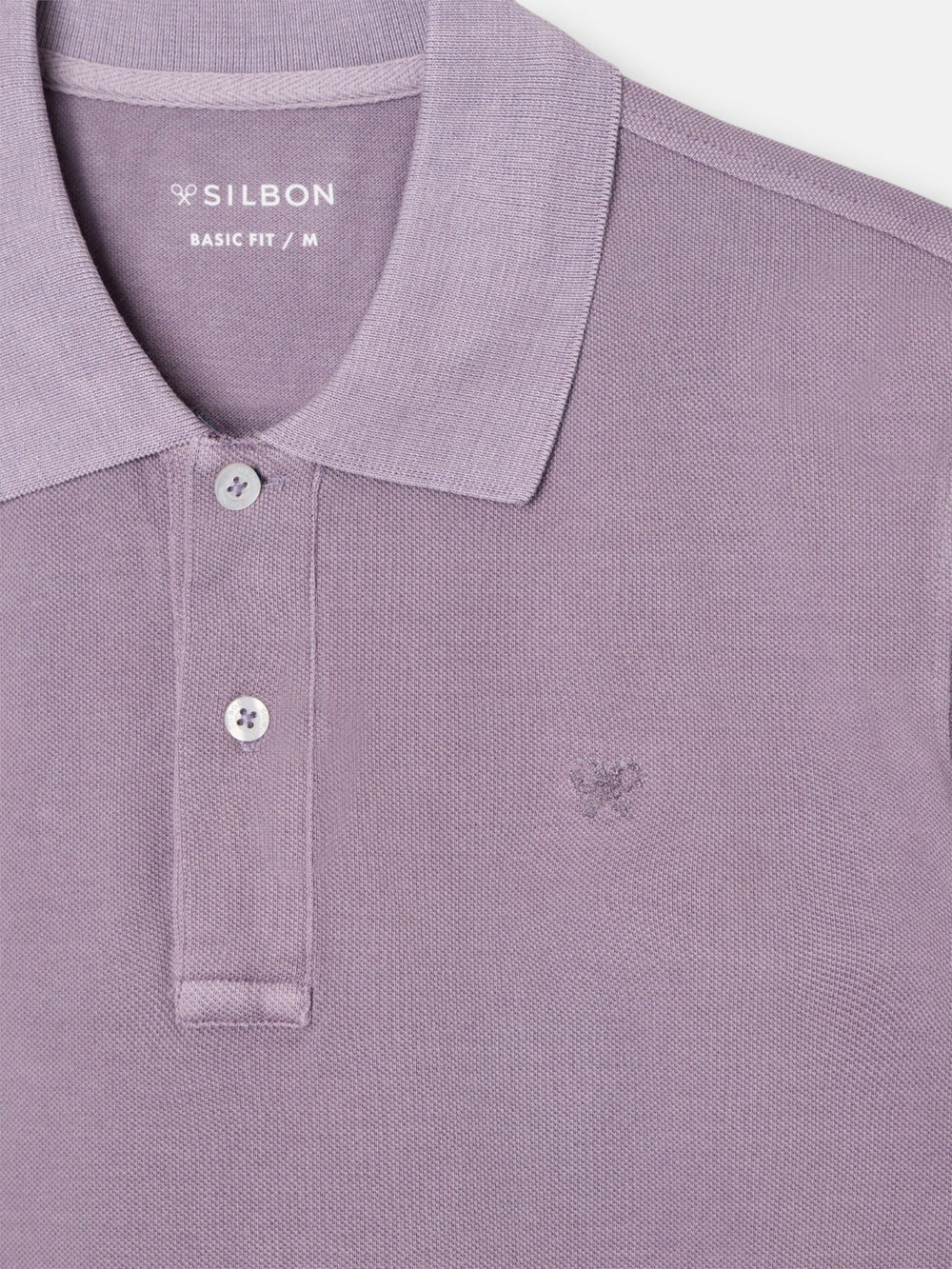 Polo clasico garment dye malva