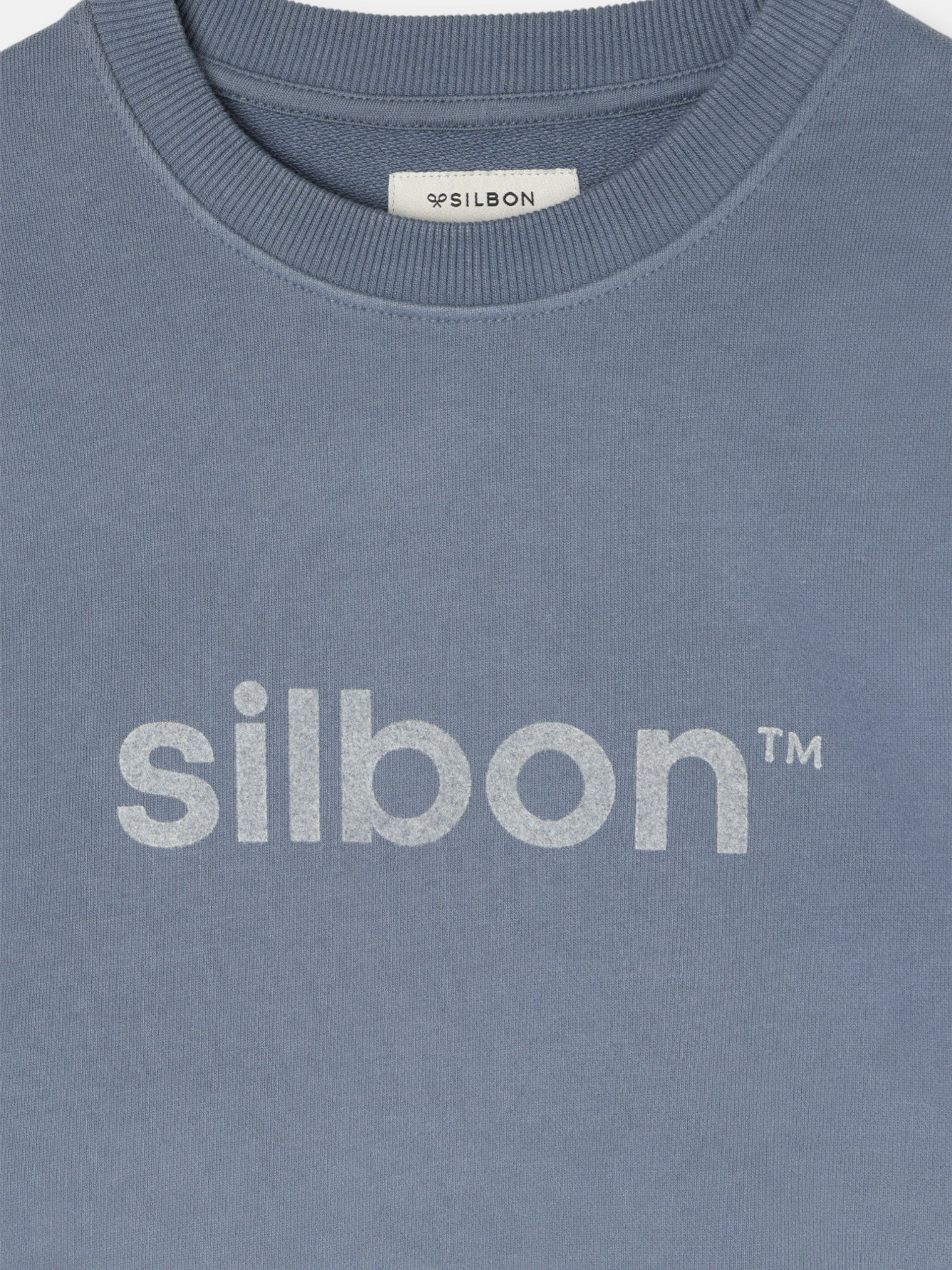 Sweatshirt Silbon flock azul índigo