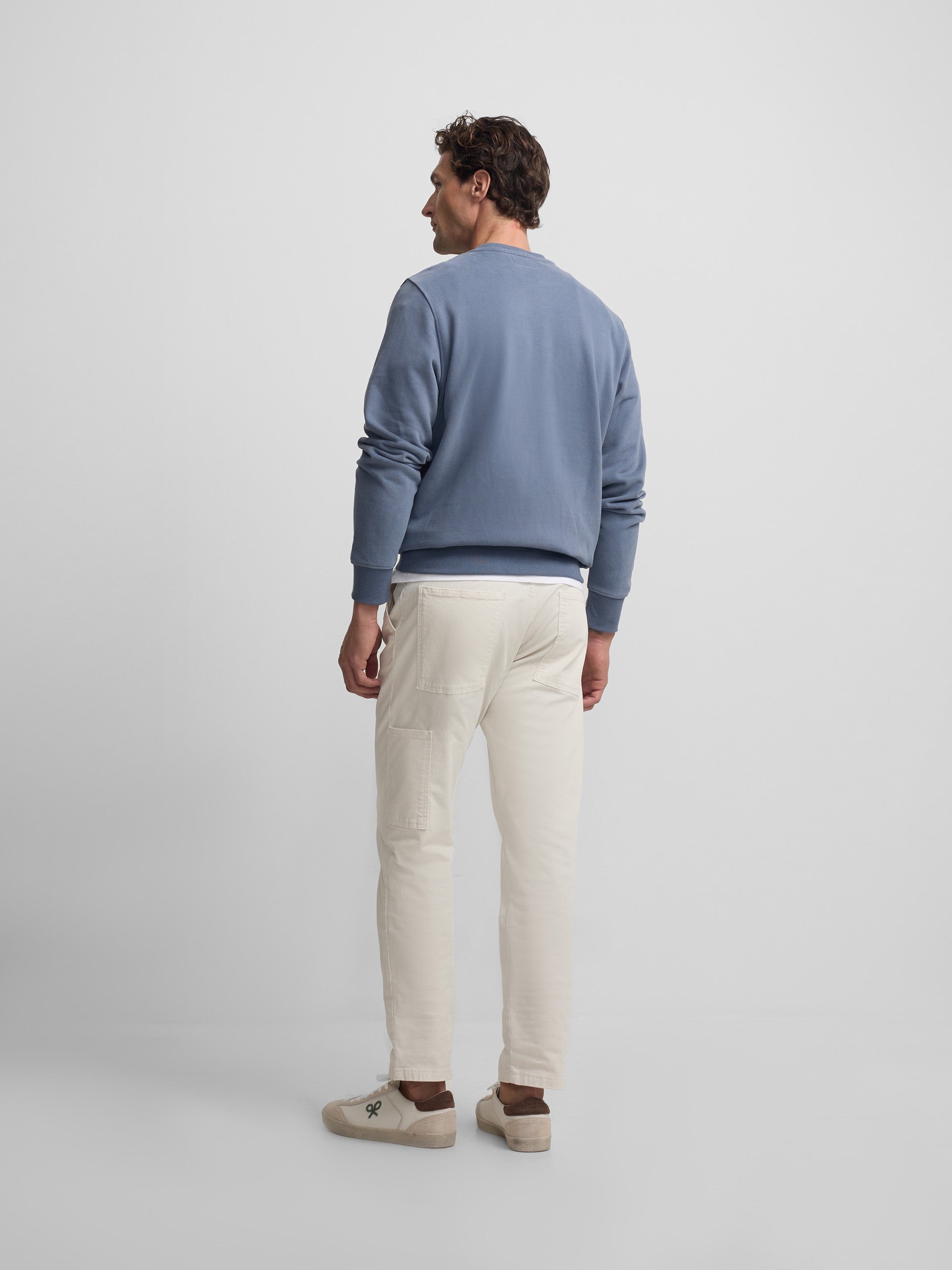 Sudadera Silbon flock azul indigo