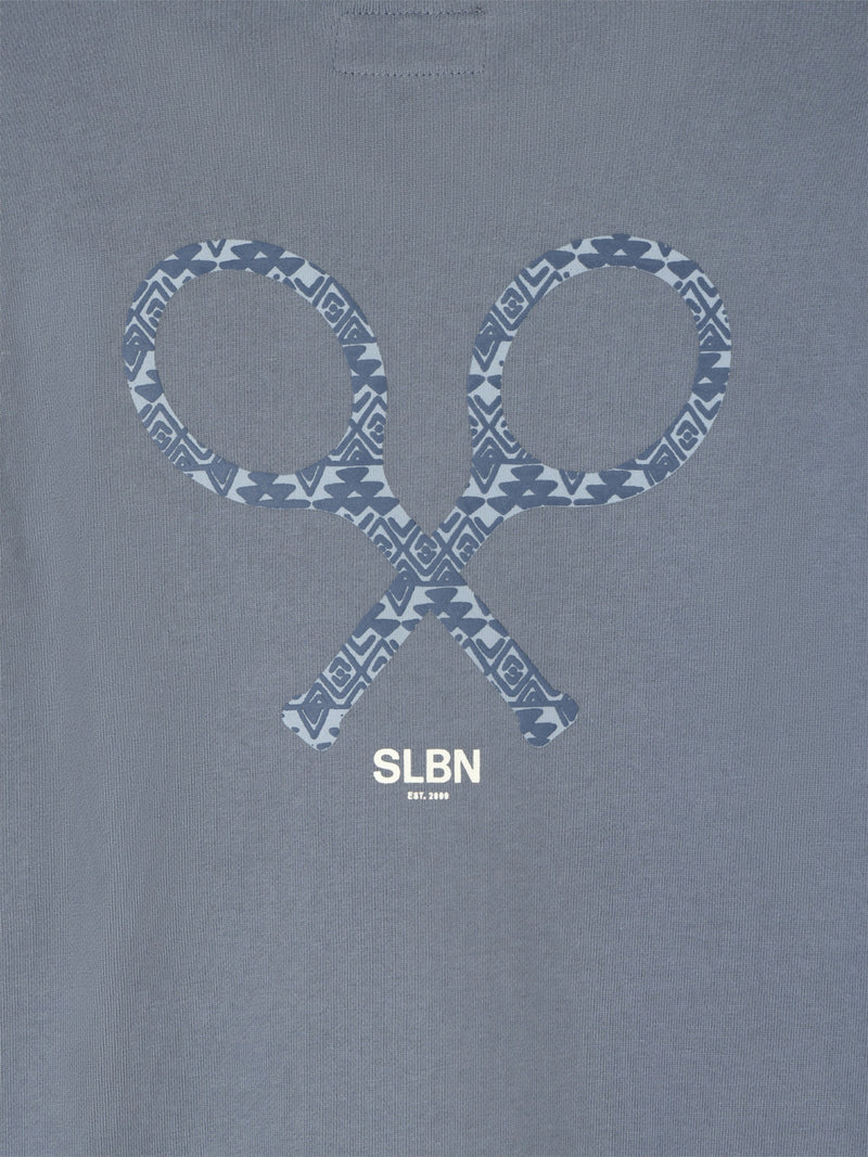 Sudadera raqueta etnica azul indigo