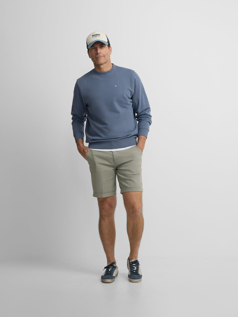 Sudadera raqueta etnica azul indigo