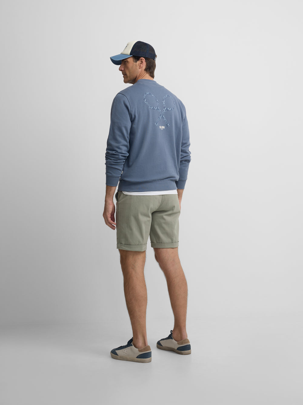 Sudadera raqueta etnica azul indigo