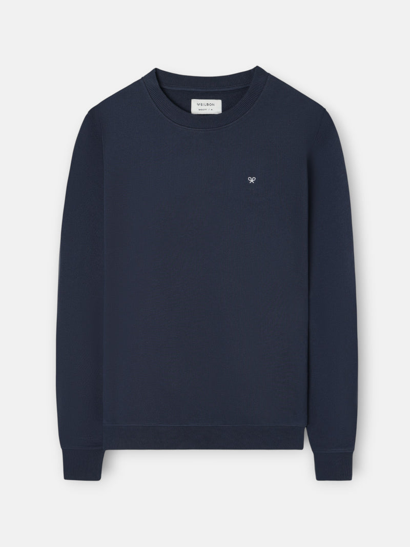 Sweatshirt slbn bordados azul-marinho