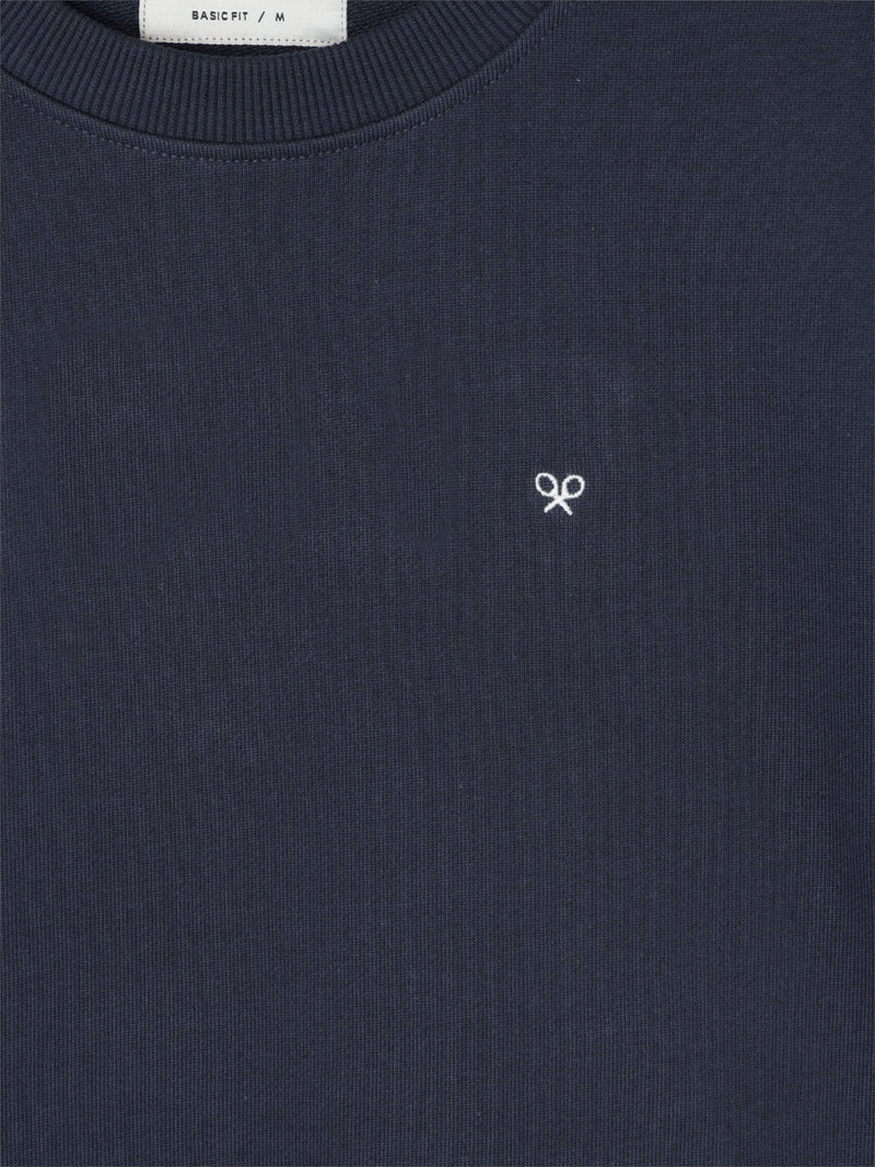 Sweatshirt slbn bordados azul-marinho