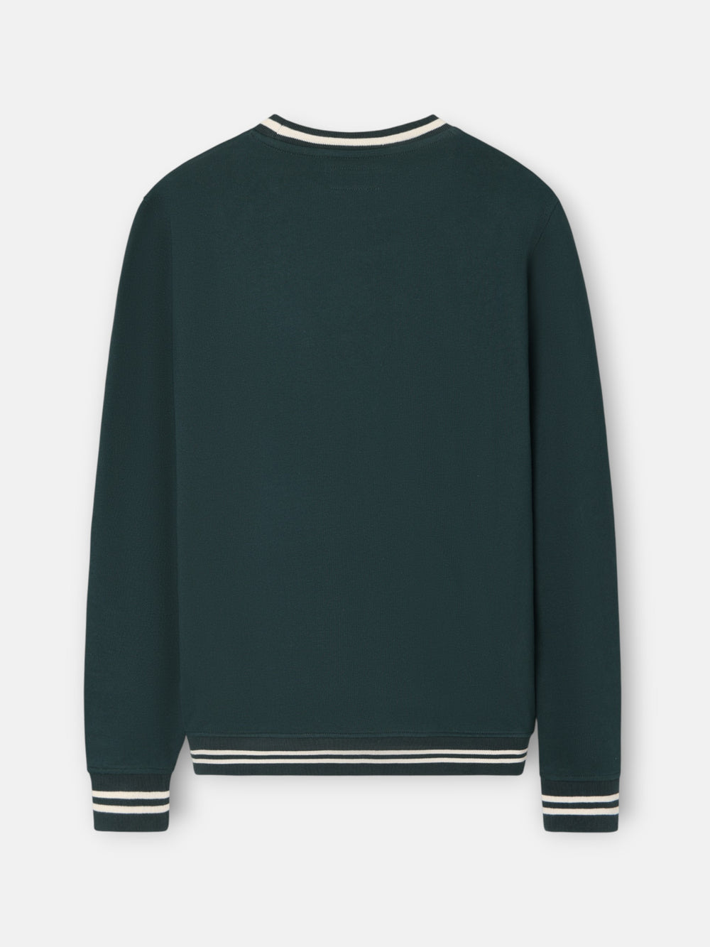 Sudadera ribs retro verde oscuro