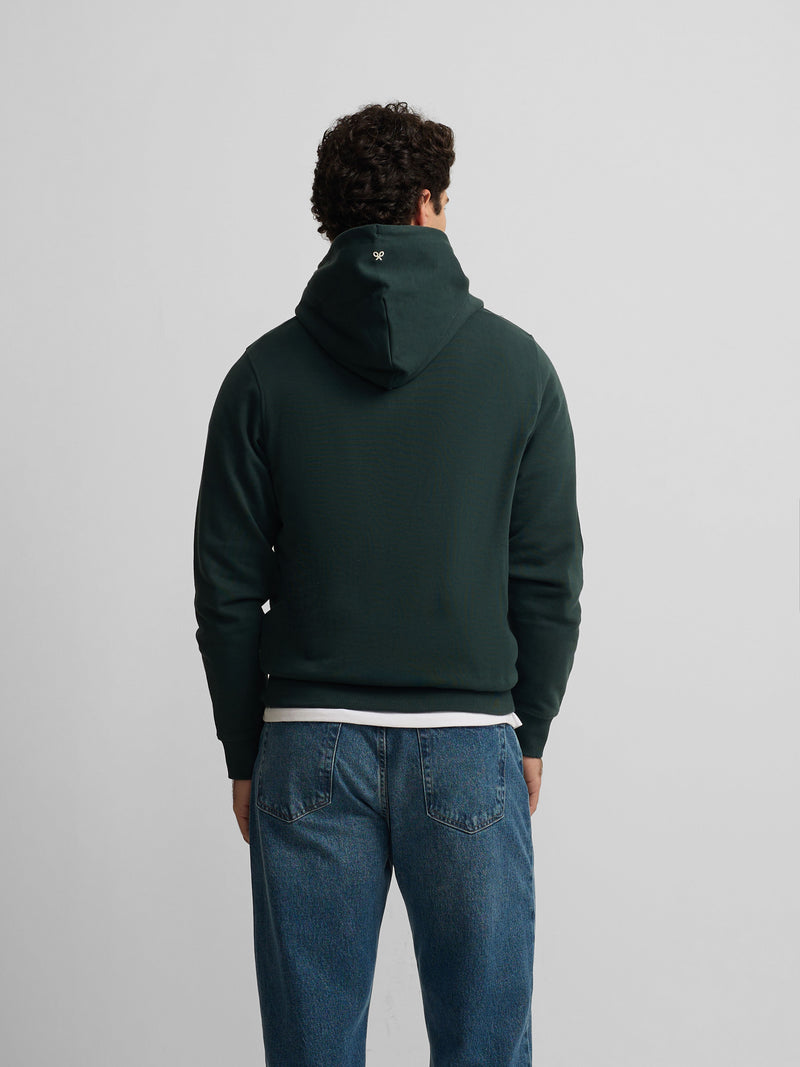 Dark green nomad hooded sweatshirt