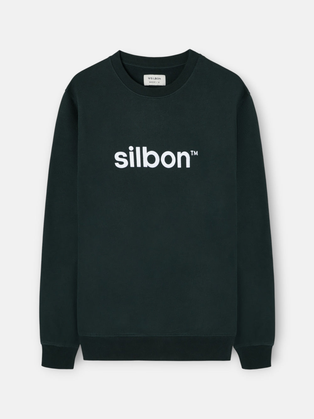 Sweatshirt Silbon flock verde escuro