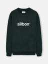 Sudadera Silbon flock verde oscuro