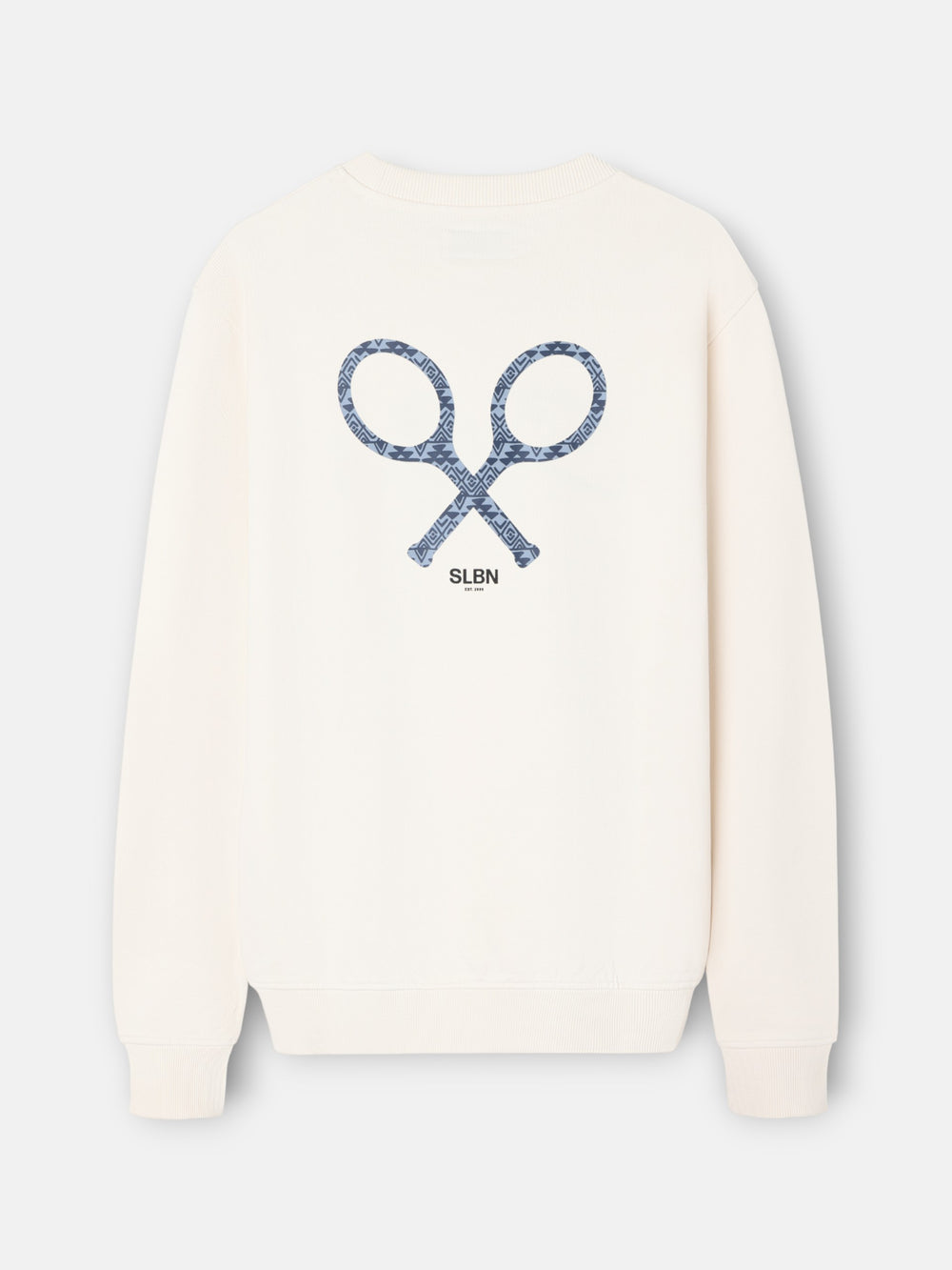 Sudadera raqueta etnica crema