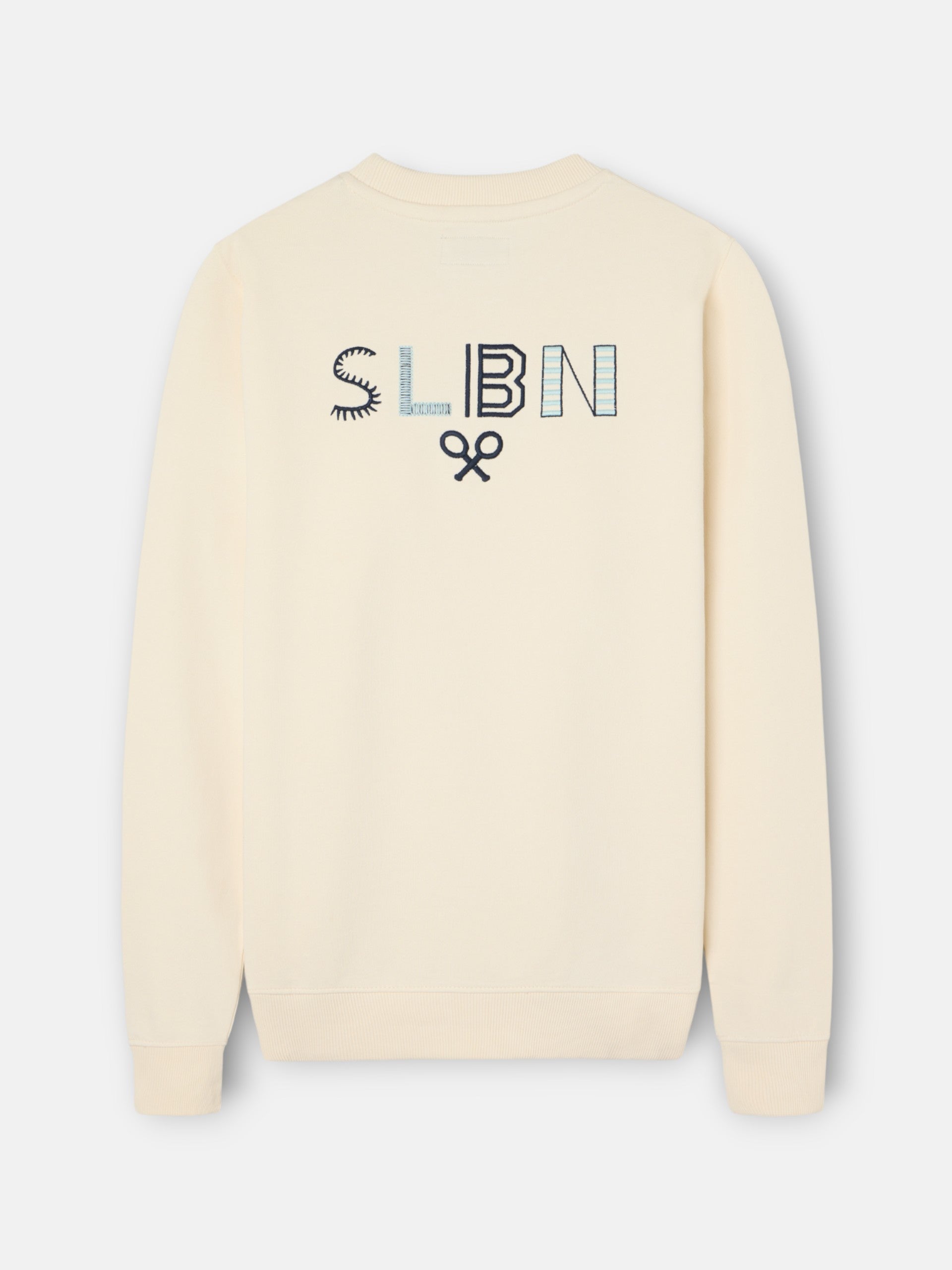 Sudadera slbn bordados crema