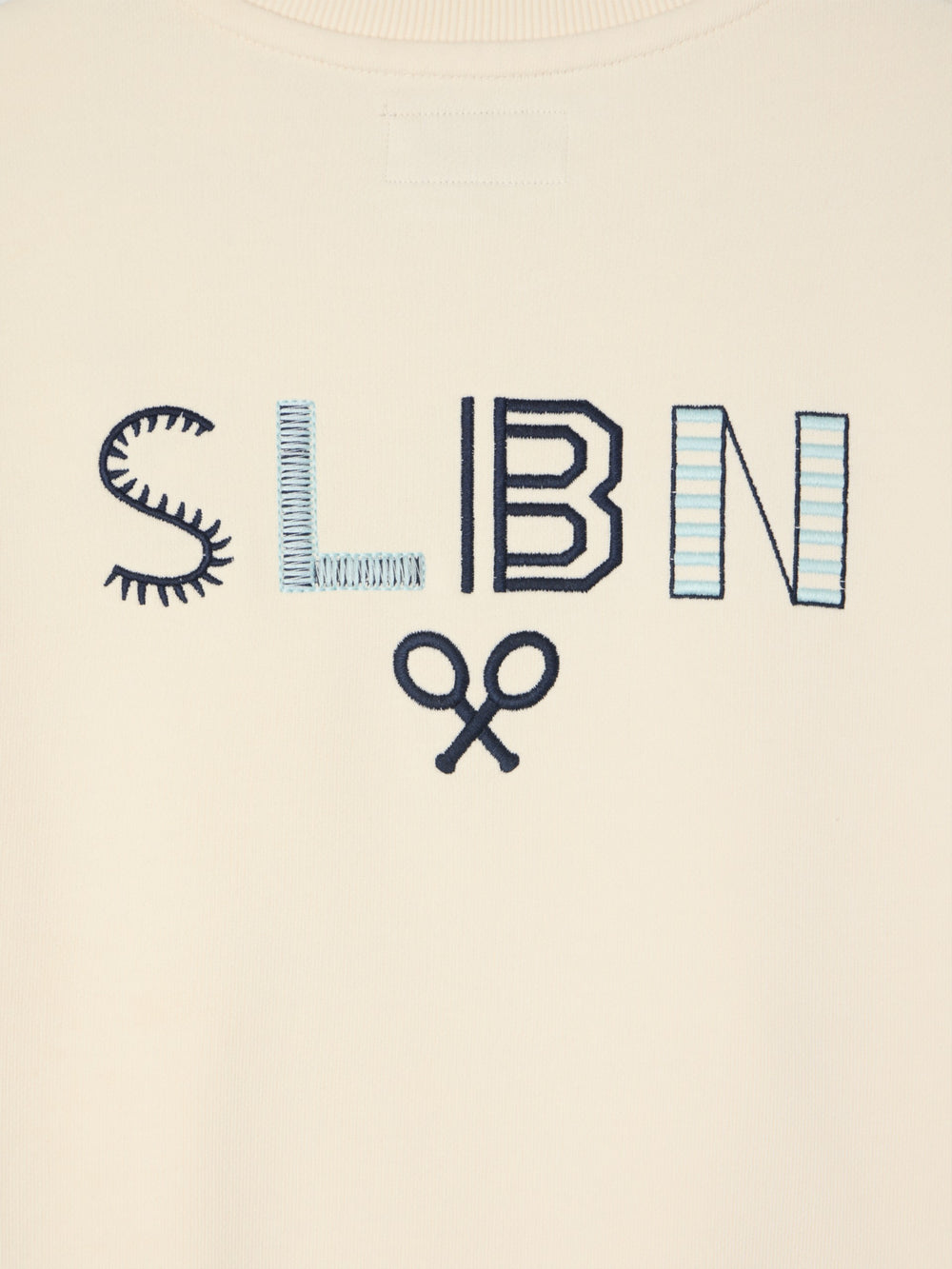 Sudadera slbn bordados crema