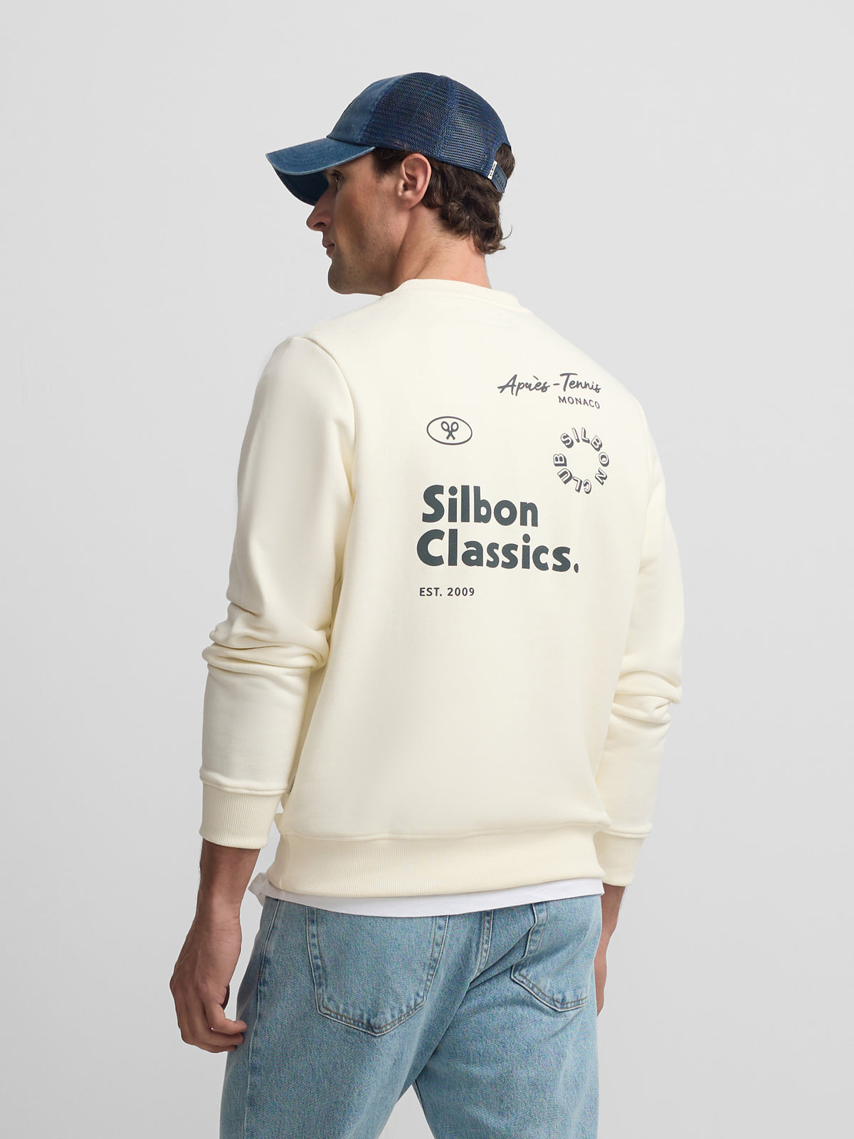 Sweatshirt Silbon classics creme