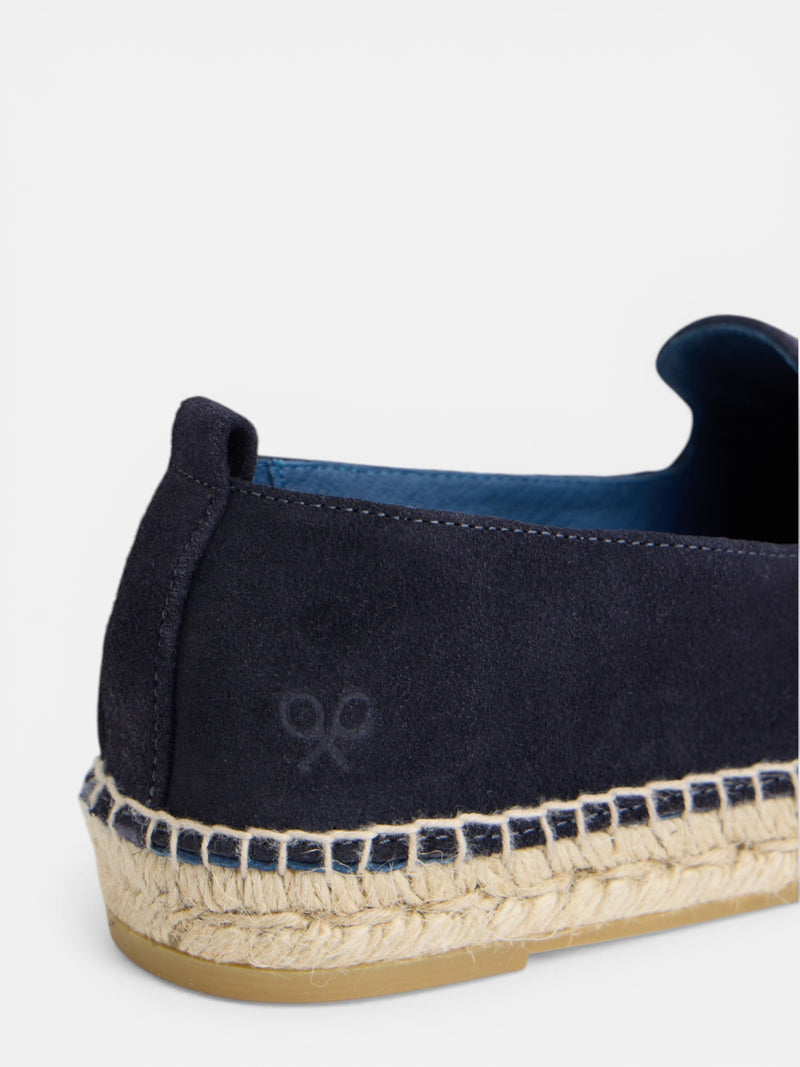 Espadrille unique en daim bleu marine