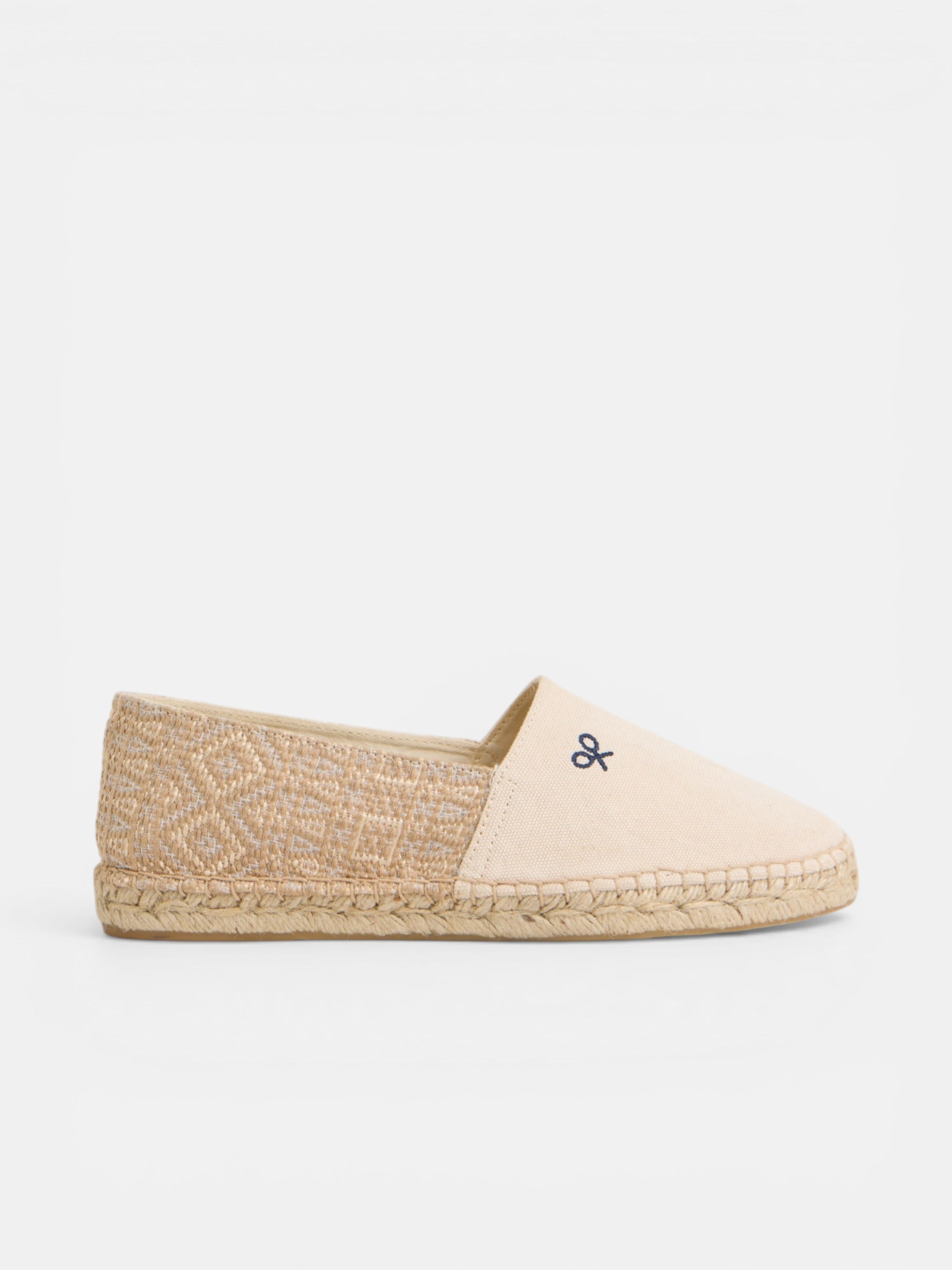 Beige ethnic espadrille