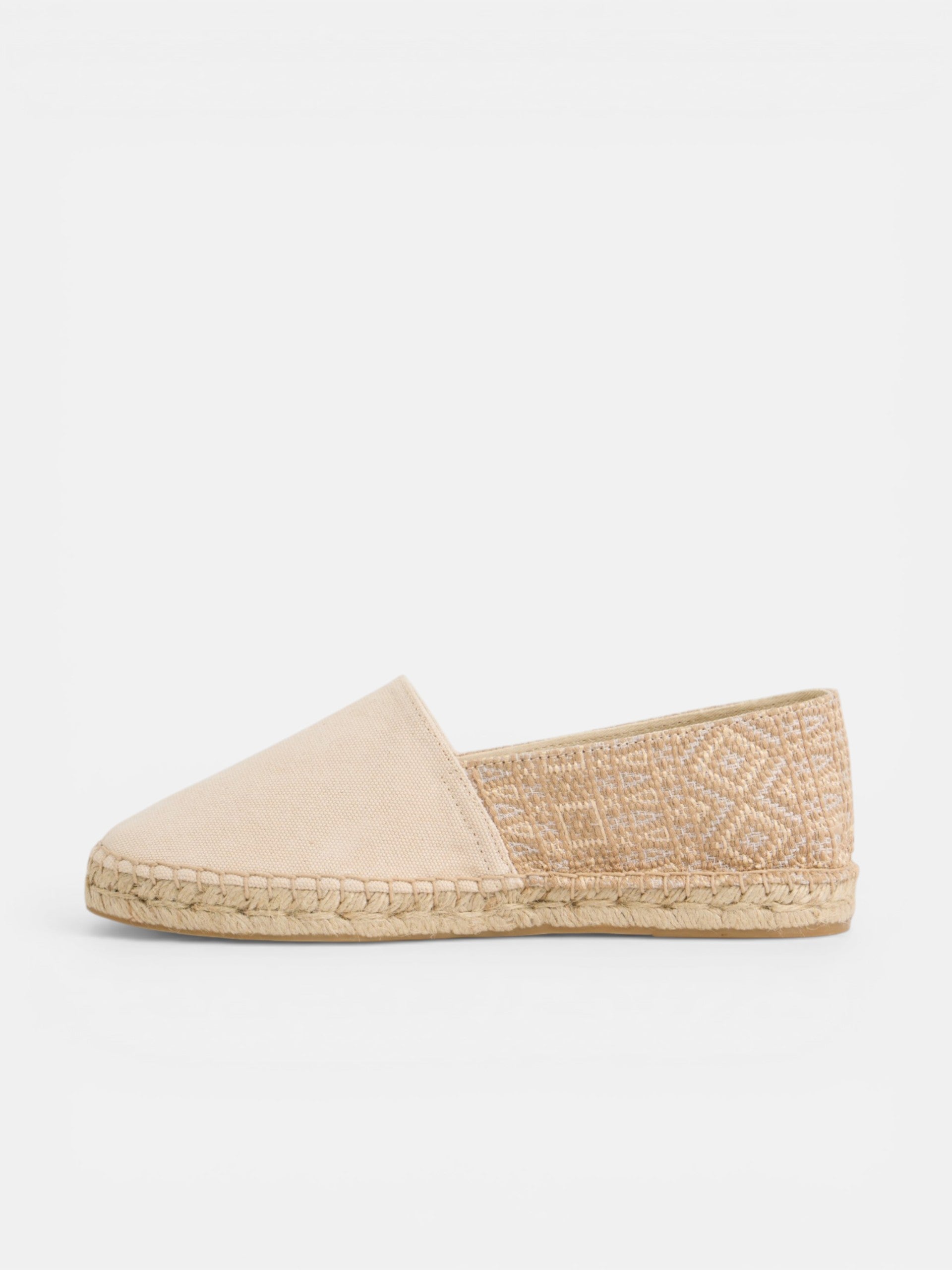 Beige ethnic espadrille