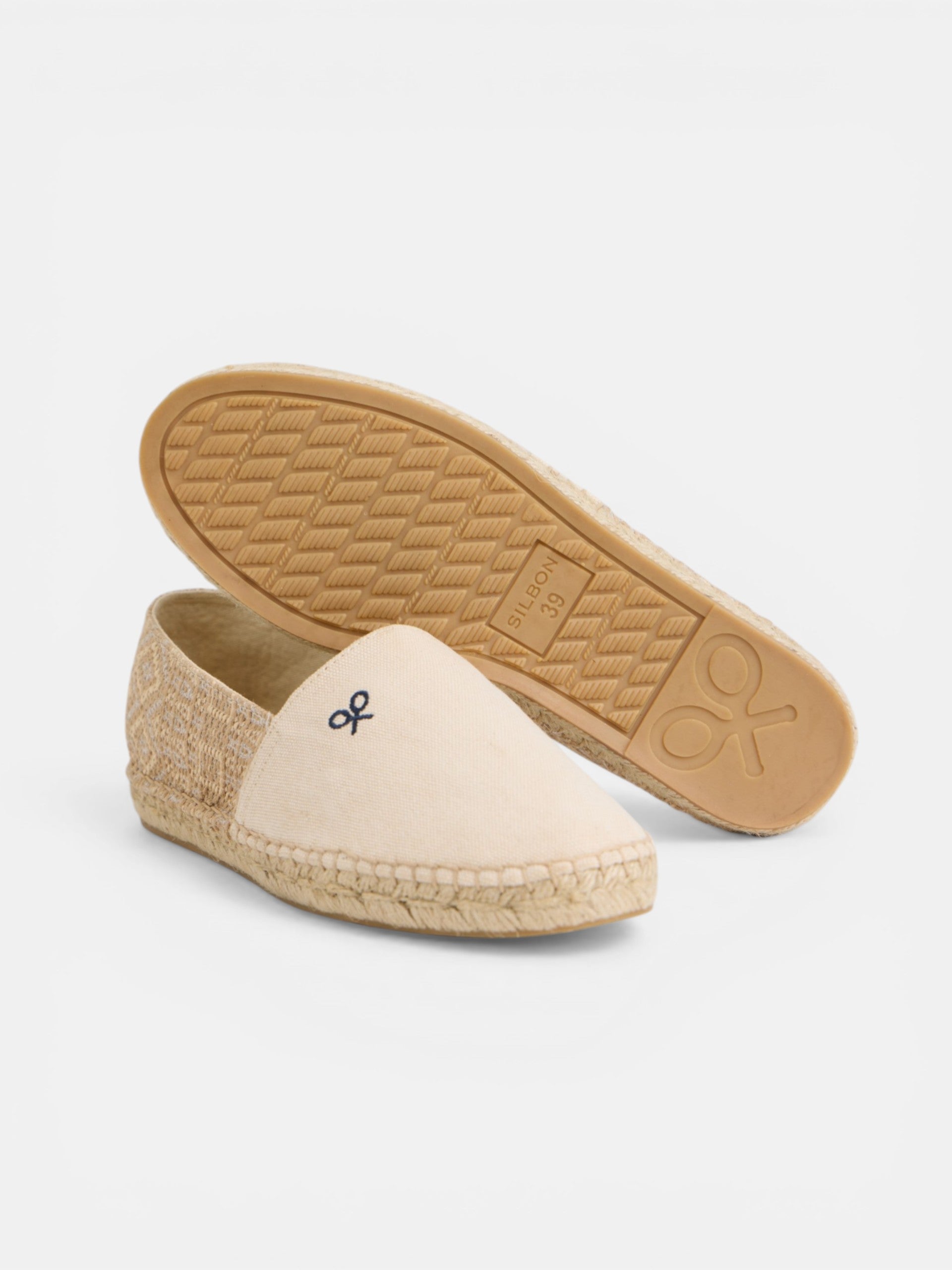 Beige ethnic espadrille