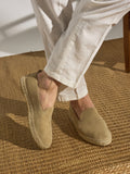 Espadrille unique en daim beige