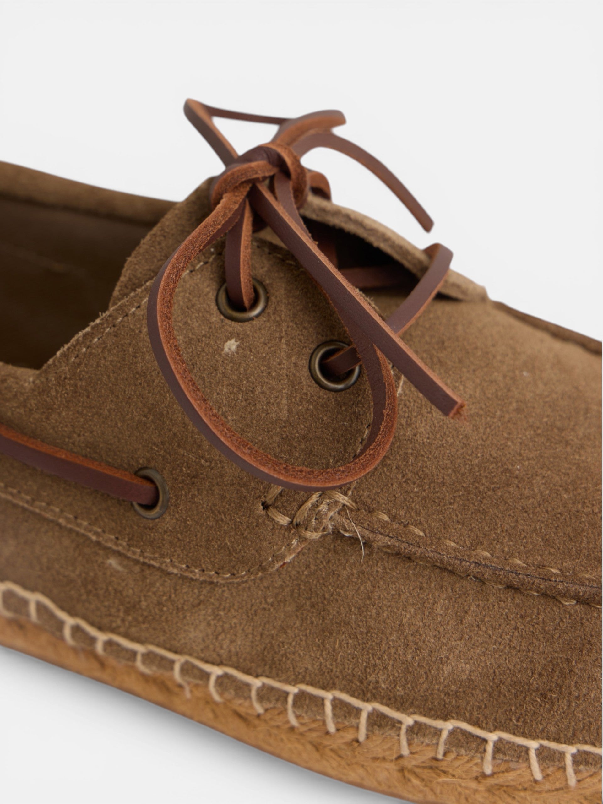 Alpargata cubierta nautico piel beige