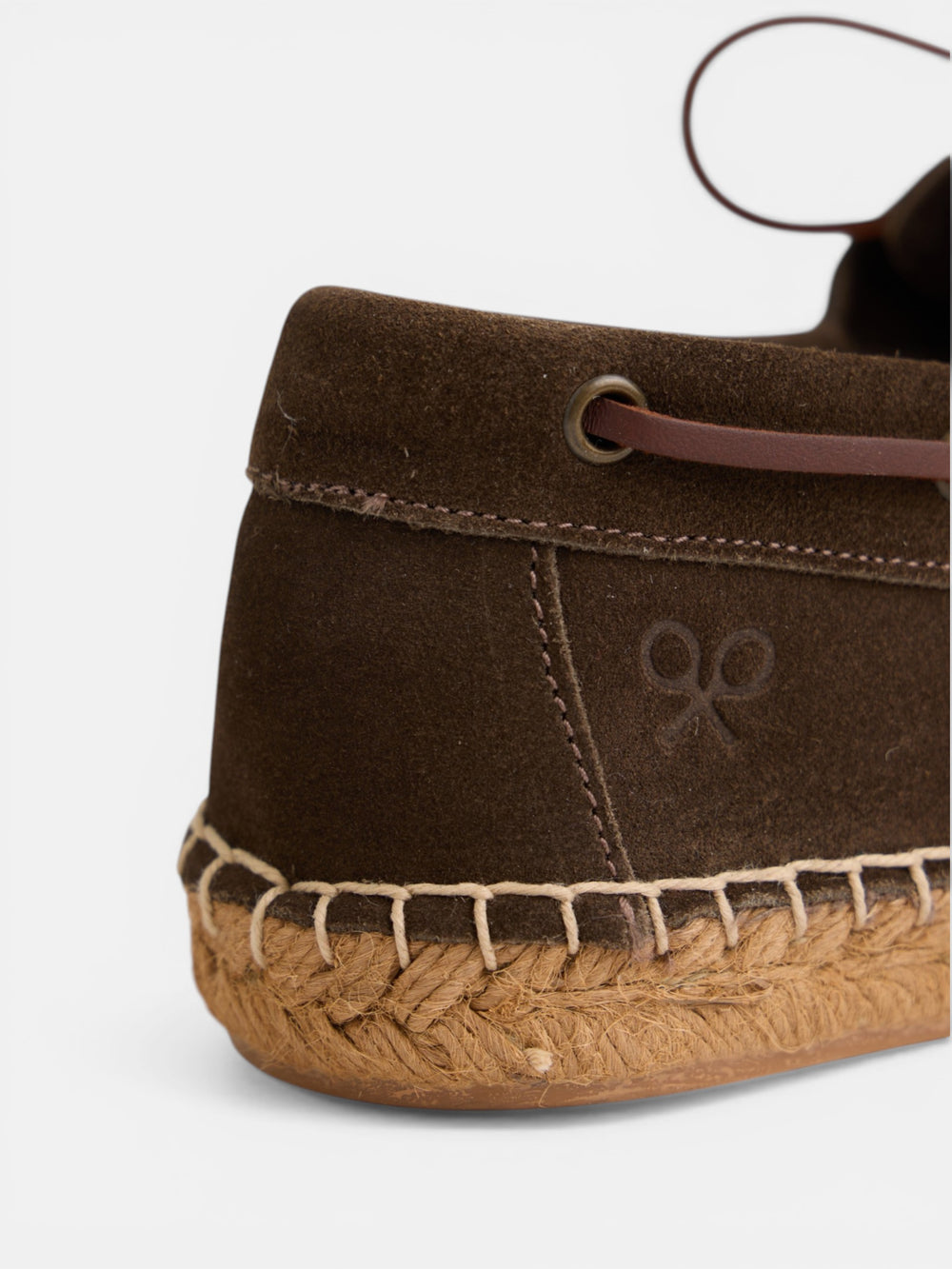 Alpargata cubierta nautico piel marron