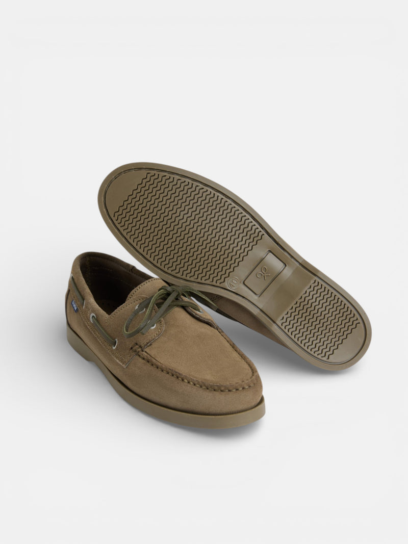 Zapato sport nautico ante verde
