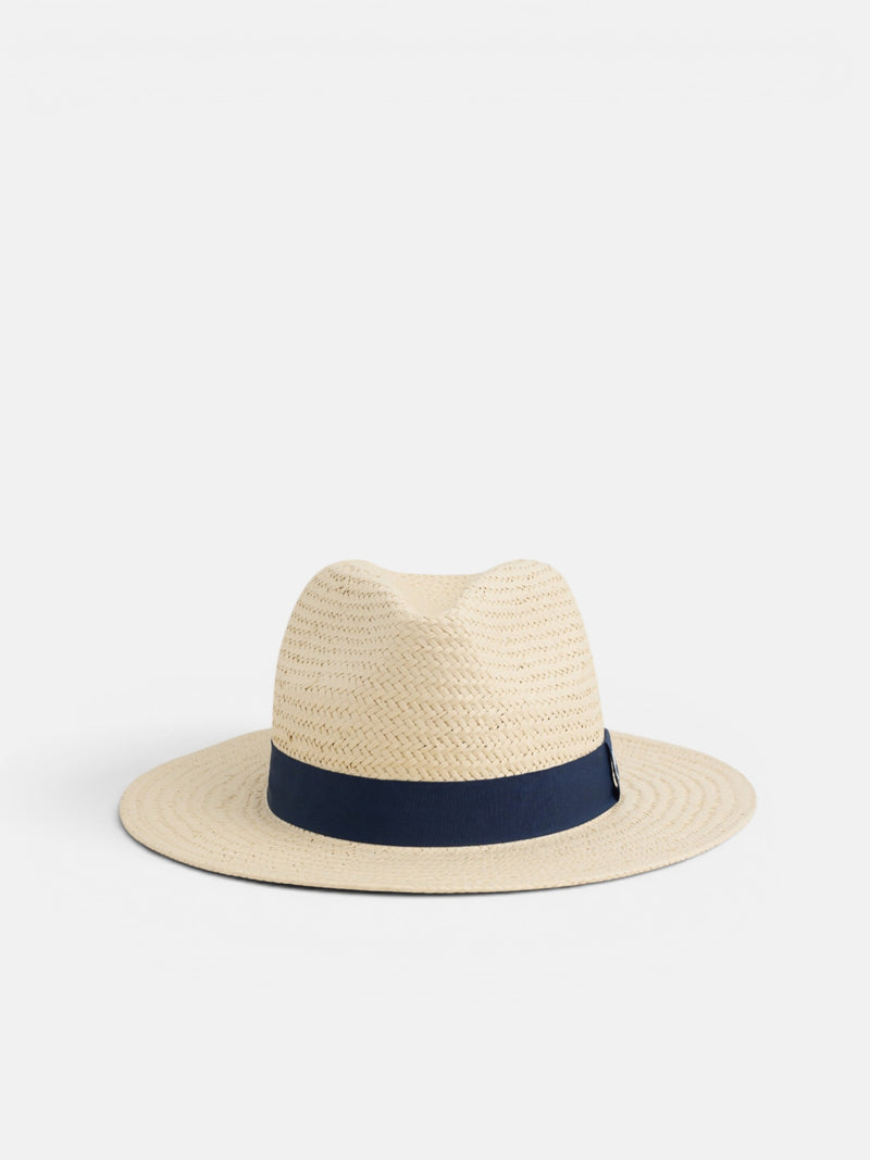 Navy blue ribbon hat