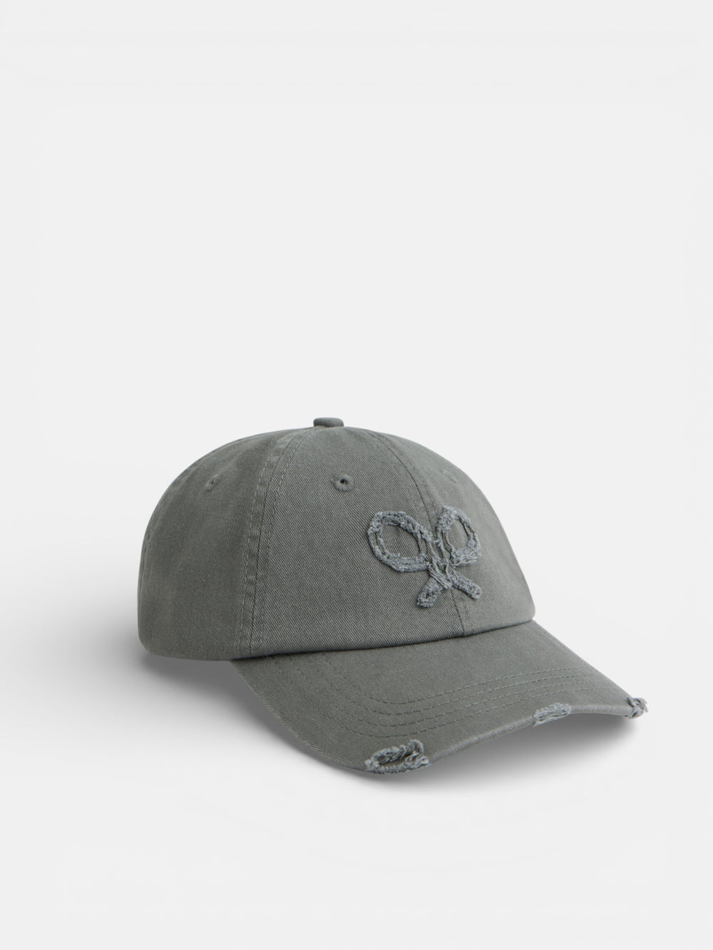 Green embossed racket cap