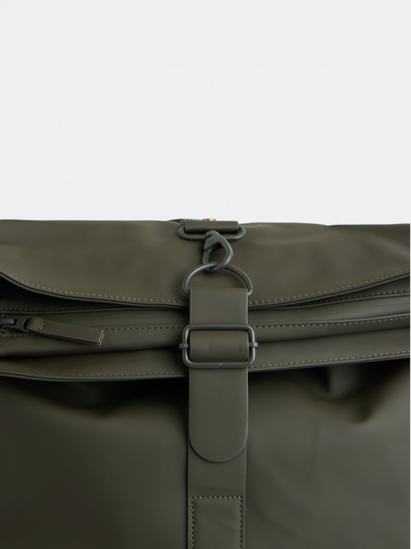 Mochila enrollable waterproof verde