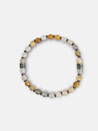 Pulsera piedras charm beige