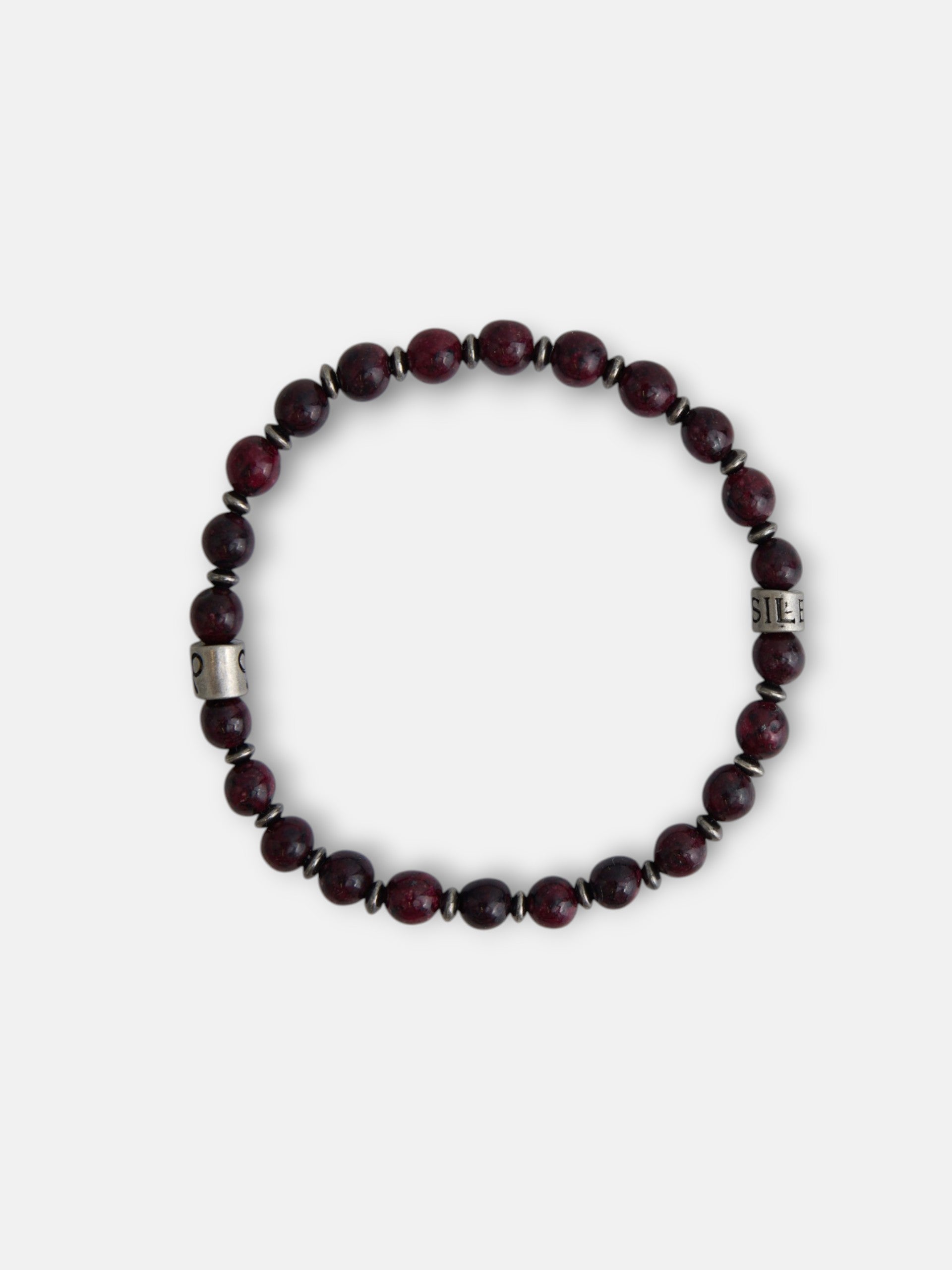 Pulsera piedras charm marron